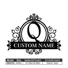 1 Logotipo de arte en metal fino - Logotipo personalizado con apellido, diseño de nombre, decoración del hogar con iniciales personalizadas en miniatura, estilo clásico, decoración de pared duradera montada en la pared para fiestas temáticas, regalos entrañables perfectos para amigos y familiares, regalos de boda personalizables, multifuncional, duradero, ornamental, reutilizable, exquisito, elegante, de alta calidad, colorido, moderno, personalizado, único, decoración del hogar, colgantes de pared personalizados - Multicolor - Ver 37