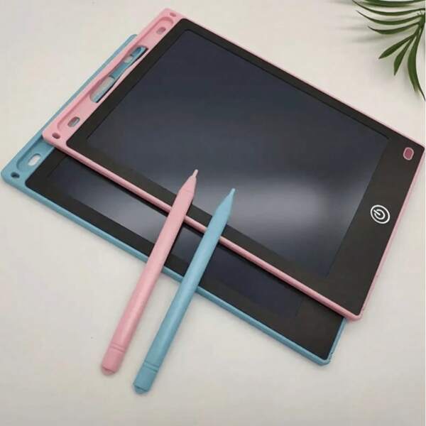 Tablet de desenho LCD colorido, 1 peça/2 peças/4 peças, quadro de escrita à mão, ferramenta educacional Montessori para crianças liberarem a criatividade, vem com caneta touch, quadro de pintura de grafite reutilizável e apagável, bloco de escrita eletrônico