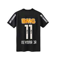 Jersey Retro Santos de Brasil Negro / Personalizado Neymar Jr. 11 - Negro - Ver 2