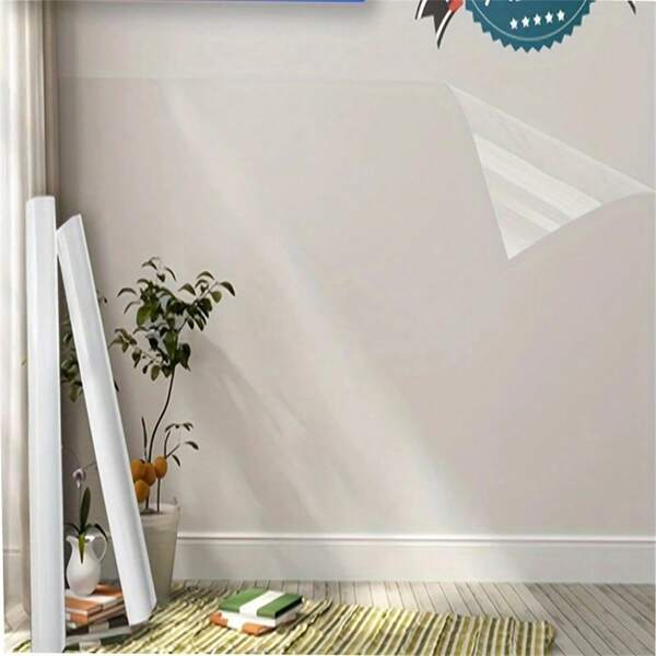 1 rouleau de film protecteur mural en plastique statique - imperméable, anti-huile, film amovible pour cuisine, carrelage, maison, décoration de dortoir - sans colle, facile à nettoyer, sans électricité requise - 300 cm