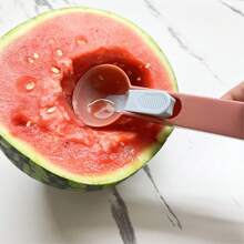 1 colher de sorvete flexível de PP, colher para sorvete doméstica, ferramenta de cozinha faça você mesmo para fazer bolinhas de frutas