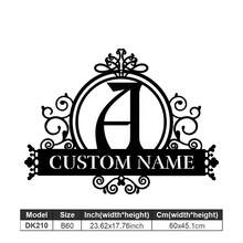 1 Logotipo de arte en metal fino - Logotipo personalizado con apellido, diseño de nombre, decoración del hogar con iniciales personalizadas en miniatura, estilo clásico, decoración de pared duradera montada en la pared para fiestas temáticas, regalos entrañables perfectos para amigos y familiares, regalos de boda personalizables, multifuncional, duradero, ornamental, reutilizable, exquisito, elegante, de alta calidad, colorido, moderno, personalizado, único, decoración del hogar, colgantes de pared personalizados - Multicolor - Ver 156