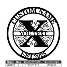 1 Fine Metal Art Logo - Personalized Last Name Logo, Name Design, Home Decoration With Custom Initials Thumbnail, Classic Style, Durable Wall-Mounted Wall Art Decoration For Theme Parties, Perfect Heartfelt Gifts For Friends And Family, Customizable Wedding Gifts.,Multi-Functional,Durable,Ornamental,Reusable,Exquisite,Stylish,High-Quality,Colorful,Modern,Custom,Personalized,Unique,Home Decor,Home Decor