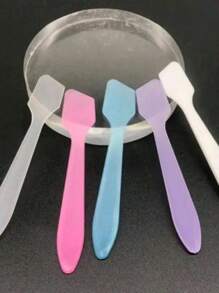 Set de 10 espátulas de plástico para maquillaje - inodoro, de polipropileno duradero, adecuado para aplicación de mascarillas y crema de ojos