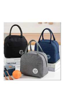 Insulated Lunch Bag Insulation Bento Pack Aluminum Foil Rice Bag Meal Pack Ice Pack Student Bento Lunch Handbag Insulation, Summer Outdoor Bags For Food, Picnic Camping Bags