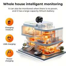 3 buc/2 buc/1 buc, Cameră de supraveghere inteligentă WiFi mini HD, 2.4G, Viziune nocturnă, Cameră cu detectare a mișcării, Monitor de securitate pentru casă, Obiectiv cu unghi larg, Instalare ușoară