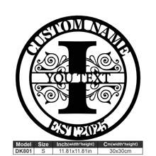 1 Fine Metal Art Logo - Personalized Last Name Logo, Name Design, Home Decoration With Custom Initials Thumbnail, Classic Style, Durable Wall-Mounted Wall Art Decoration For Theme Parties, Perfect Heartfelt Gifts For Friends And Family, Customizable Wedding Gifts.,Multi-Functional,Durable,Ornamental,Reusable,Exquisite,Stylish,High-Quality,Colorful,Modern,Custom,Personalized,Unique,Home Decor,Home Decor