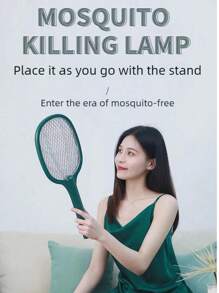 Handheld Electric Fly Swatter Bug Zapper Racket Fly Swatter With USB Rechargeable Mosquito Killer Lamp Pest Control