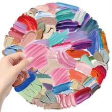 60 Sheets Of Transparent Cartoon Color Palette Sticker Bag, Waterproof And Transparent PET Hand Account Material Decoration Guitar Notebook - Multicolor - View 5