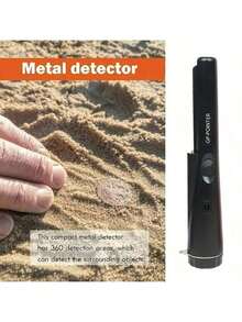 1pc Waterproof Metal Detector Wand, Professional Handheld Pin-Point Detector, Adult Treasure Hunting Probe, Convenient Detector, Metal Detector Probe, 360° Positioning Probe, With Waist Bag, Suitable For Adults (3 Modes) - Black - View 5