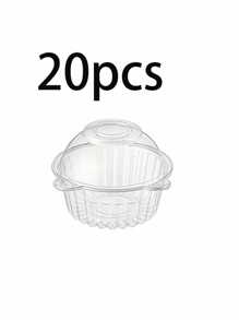 10 piezas/20 piezas/30 piezas Cajas para tartas con forma de cabeza de oso, duraderas y fáciles de almacenar para guardar caramelos, sándwiches y frutas; ideal para el hogar, restaurante, picnic y fiesta