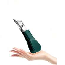 Set van 3 schuine nagelknippers in de vorm van een adelaarsbek, multifunctionele set met grote opening en anti-spat nagelknippers, hoogwaardige dikke en harde manicureschaar
