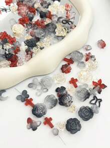 Acryl DIY Accessoires, cremefarbene Klebstoff Handyhüllen, Haarclips, Dekorative Accessoire Materialien, Barock Accessoires, DIY handgefertigte Ohrringe, Kopfbedeckungen, Schuhe, Kleidungsaccessoires. Dieses Produkt wird vielfältig verwendet in Dekorationen, Anhängern, Accessoires, Kleidungsaccessoires, Weihnachtsdekoration, Hochzeitsdekoration, DIY Handarbeiten, Bühnendekoration usw.