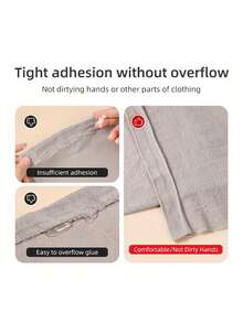 Double-Sided Adhesive Hem Tape For Fabric, 5m Roll - Easy No-Sew Hemming Strip, White, Waterproof, Iron-Free Pants & Clothing Hemming Tape - Multicolor - View 8