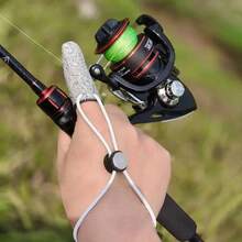 1pc Adjustable Fishing Finger Gloves - Non-Slip Anti-Scratch Finger Sleeves, Outdoor Surf Casting Shield, Elastic Band Design For Fishing, Durable Fingertip Splint, Single Finger Accessory