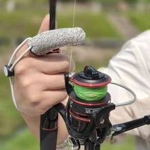 1pc Adjustable Fishing Finger Gloves - Non-Slip Anti-Scratch Finger Sleeves, Outdoor Surf Casting Shield, Elastic Band Design For Fishing, Durable Fingertip Splint, Single Finger Accessory