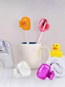 2/3/5pcs Toothbrush Holders Portable Plastic Toothbrush Cover Travel Toothbrush Storage Case
