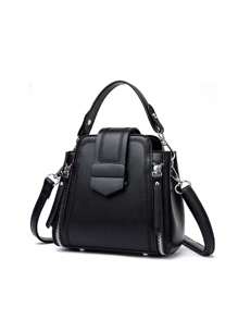 New Retro Classic Mini Locking Handbag Anti-Theft Crossbody Bag Casual One Shoulder Purse For Women, Minimalist Design