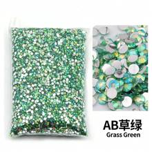 2mm, 3mm, 4mm, 5mm, 6mm Bulk Pack Non-Hotfix Resin Flat Bottom Rhinestones Crystal Nail Studs DIY