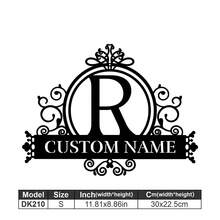 1 Logotipo de arte en metal fino - Logotipo personalizado con apellido, diseño de nombre, decoración del hogar con iniciales personalizadas en miniatura, estilo clásico, decoración de pared duradera montada en la pared para fiestas temáticas, regalos entrañables perfectos para amigos y familiares, regalos de boda personalizables, multifuncional, duradero, ornamental, reutilizable, exquisito, elegante, de alta calidad, colorido, moderno, personalizado, único, decoración del hogar, colgantes de pared personalizados - Multicolor - Ver 61