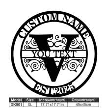 1 Fine Metal Art Logo - Personalized Last Name Logo, Name Design, Home Decoration With Custom Initials Thumbnail, Classic Style, Durable Wall-Mounted Wall Art Decoration For Theme Parties, Perfect Heartfelt Gifts For Friends And Family, Customizable Wedding Gifts.,Multi-Functional,Durable,Ornamental,Reusable,Exquisite,Stylish,High-Quality,Colorful,Modern,Custom,Personalized,Unique,Home Decor,Home Decor