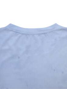 Áo thun không tay in chữ và đầu lâu mùa hè cho nam, áo sơ mi tay ngắn thường ngày cho học sinh làm từ polyester, thích hợp mặc dạo phố - Nhiều màu - Xem 7