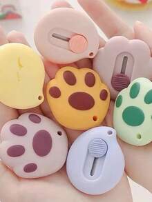 cuchillo práctico telescópico de 3 piezas, cuchillo artístico muy adecuado para apertura Manual de letras y corte de papel tapiz de caja pequeña - Conejo de 3 piezas - Ver 5