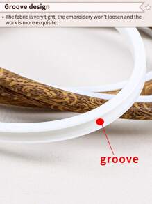 3 قطع دائرة خياطة متنوعة الأحجام 6 بأسلوب عتيق مزين بالخشب البني وملمس الخشب الطبيعي لعمل الاشغال اليدوية، اطر سشوار الحلم الديكورية المعلقة. مصنوعة من مواد عالية الجودة البلاستيك والمعدن. مناسبة لأغراض الديكور كالهالوين وعيد الميلاد والهواتف والحقائب والاثاث والسيارات