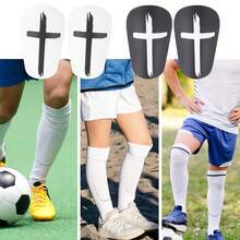 2 Pairs Soccer Shin Guards - Compact, Lightweight, Curved Design For Comfort, Unisex Soccer Accessories - Multicolor - View 4