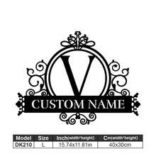 1 Logotipo de arte en metal fino - Logotipo personalizado con apellido, diseño de nombre, decoración del hogar con iniciales personalizadas en miniatura, estilo clásico, decoración de pared duradera montada en la pared para fiestas temáticas, regalos entrañables perfectos para amigos y familiares, regalos de boda personalizables, multifuncional, duradero, ornamental, reutilizable, exquisito, elegante, de alta calidad, colorido, moderno, personalizado, único, decoración del hogar, colgantes de pared personalizados - Multicolor - Ver 151