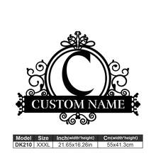 1 Logotipo de arte en metal fino - Logotipo personalizado con apellido, diseño de nombre, decoración del hogar con iniciales personalizadas en miniatura, estilo clásico, decoración de pared duradera montada en la pared para fiestas temáticas, regalos entrañables perfectos para amigos y familiares, regalos de boda personalizables, multifuncional, duradero, ornamental, reutilizable, exquisito, elegante, de alta calidad, colorido, moderno, personalizado, único, decoración del hogar, colgantes de pared personalizados - Multicolor - Ver 35