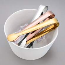 1 pezzo Elegante pinza in acciaio inox per ghiaccio, pinza per cubetti di ghiaccio e zucchero da bar
