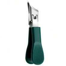 Set van 3 schuine nagelknippers in de vorm van een adelaarsbek, multifunctionele set met grote opening en anti-spat nagelknippers, hoogwaardige dikke en harde manicureschaar
