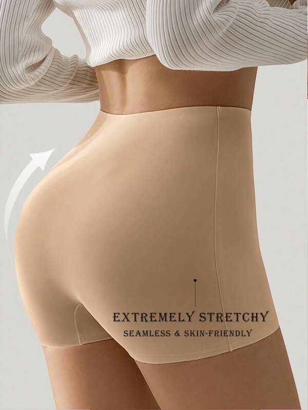 Women's Safety Panty Boxer Panties Seamless Panties Ice Silk Shorts Antiexposure Breathable Soft Skin-Friendly Boxer Short Briefs Comfy Lingerie Female Underwear