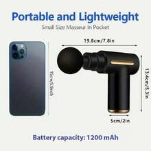 Pistola de fascitis - Asiento muscular - Martillo eléctrico multifuncional portátil de grado fisioterapéutico profesional para hombros, cuello, cintura, percusión corporal eléctrica