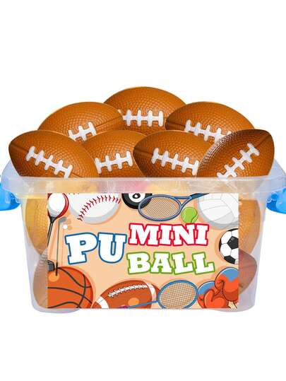 5/10/15/20pcs Football Stress Balls, Soft Foam Footballs,Sports Squeeze Balls Toys , Carnival Reward,Sports Theme Party(Random) ﻿