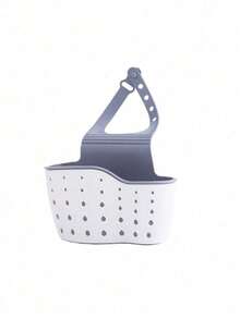 1 套可拆卸厨房收纳袋套装、水槽挂袋、塑料沥水架、水龙头架、碗碟架