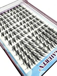 120 Stück/Packung Manga Cluster Wimpern Neun-Schweif Natürliche Falsche Wimpern, Anfänger-freundliches Kaninchenhaar Segmentdesign, natürlich aussehend, augenvergrößernd und hochvolumige Wimperncluster, Wimperncluster, Einzelwimpern, Wimpern, Falsche Wimpern