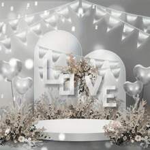 1pc Mirror Triangle Pennant, Pink/Light Blue, Gold/Silver Mirror Pennant, Party Decor, Birthday Party Hanging Pennant, Wedding Venue Decoration Pennant, Room & Cabinet Color Pennant Garland