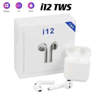 Fone de Ouvido Sem Fio  Bluetooth i12 Tws Com Touch Bluetooth 5.0