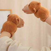 1 件（18 厘米/7.08 英寸）水豚拍击手链 - 毛绒动物腕带 - 毛绒玩偶吊坠 - 腕饰狐狸饰物 - 生日礼物 - 圣诞礼物 - 新年礼物 - 完美礼物 - 玩偶