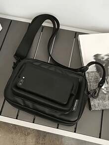 男士PU单肩包、胸包、零钱包、斜挎包 冬季假日手提包 腰包 沙滩包 健身包 黑色包 徒步旅行 大容量 多功能 便携 度假 臀包 圣诞礼物 情人节 复古情人节 假日必备 斜挎包 贴纸包 返校季 情人节礼物 复古男士礼品包 斜挎包 春季复古包 文具 迷你包 小包 复古情人节