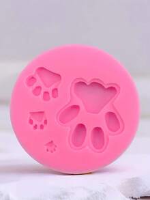 1pc Cat Paw Shaped Silicone Mold, DIY Handcraft Art, Resin Casting, Decor, Fragrance Diffuser - Multicolor - View 1