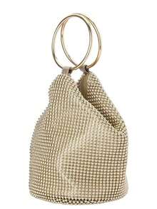 New Arrival Fashionable Niche Metal Mesh Large Capacity Handbag - Gold - View 2