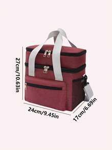 1pc Thickened New Double-Layer Lunch Box Bag Insulation Bag Multifunctional Lunch Bag Outdoor Picnic Preservation Crossbody Ice Pack, Back To School1pc Thickened New Double-Layer Lunch Box Bag Insulation Bag Multifunctional Lunch Bag Outdoor Picnic Preservation Crossbody Ice Pack1pc Thickened New Double-Layer Lunch Box Bag Insulation Bag Multifunctional Lunch Bag Outdoor Picnic Preservation Crossbody Ice Pack, Back To School