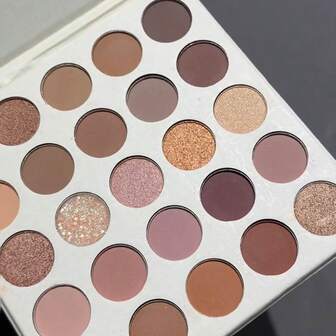 K'APEINE 25 Colors Eyeshadow Palette - Creamy Fairy Tones For Base & Highlighter, Long-Lasting Matte & Shimmer Effects, Beginner-Friendly Usability