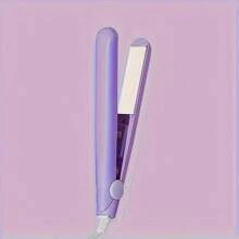 1 pieza Mini Plancha plana enchufable, con múltiples estilos y opciones de color para cabello liso, flequillo, 2 en 1 para rizar y alisar, herramienta de peinado para el uso en dormitorio y hogar