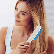 1pc梳子伸缩梳家用头皮清洁专用防静电旅行便携蓬松按摩梳气囊头发可拆卸刷头皮友好伸缩梳子家用顺滑头发梳理 - 彩色 - 查看 4