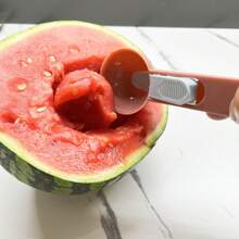 1 colher de sorvete flexível de PP, colher para sorvete doméstica, ferramenta de cozinha faça você mesmo para fazer bolinhas de frutas