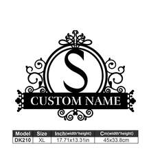 1 Logotipo de arte en metal fino - Logotipo personalizado con apellido, diseño de nombre, decoración del hogar con iniciales personalizadas en miniatura, estilo clásico, decoración de pared duradera montada en la pared para fiestas temáticas, regalos entrañables perfectos para amigos y familiares, regalos de boda personalizables, multifuncional, duradero, ornamental, reutilizable, exquisito, elegante, de alta calidad, colorido, moderno, personalizado, único, decoración del hogar, colgantes de pared personalizados - Multicolor - Ver 199